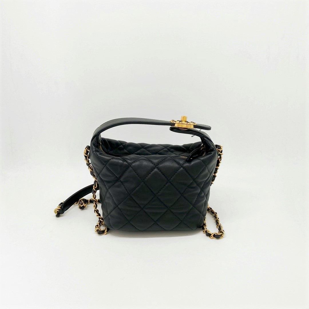 Chanel - Perfect Meeting Hobo Quilted Lambskin Small