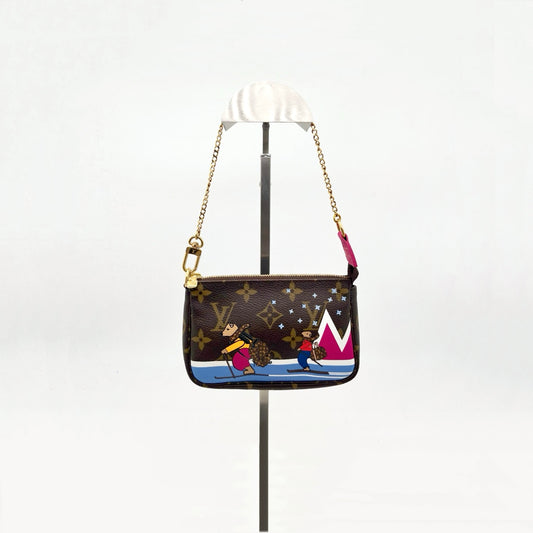 Preloved Louis Vuitton LV Pouchtte Bag Mini Limited Edition Bears