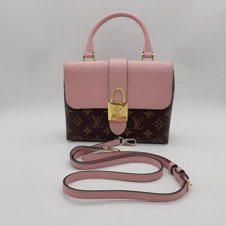 2022 BOX Louis Vuitton Monogram Pink Locky BB Strap Shoulder Bag $2230+TAX