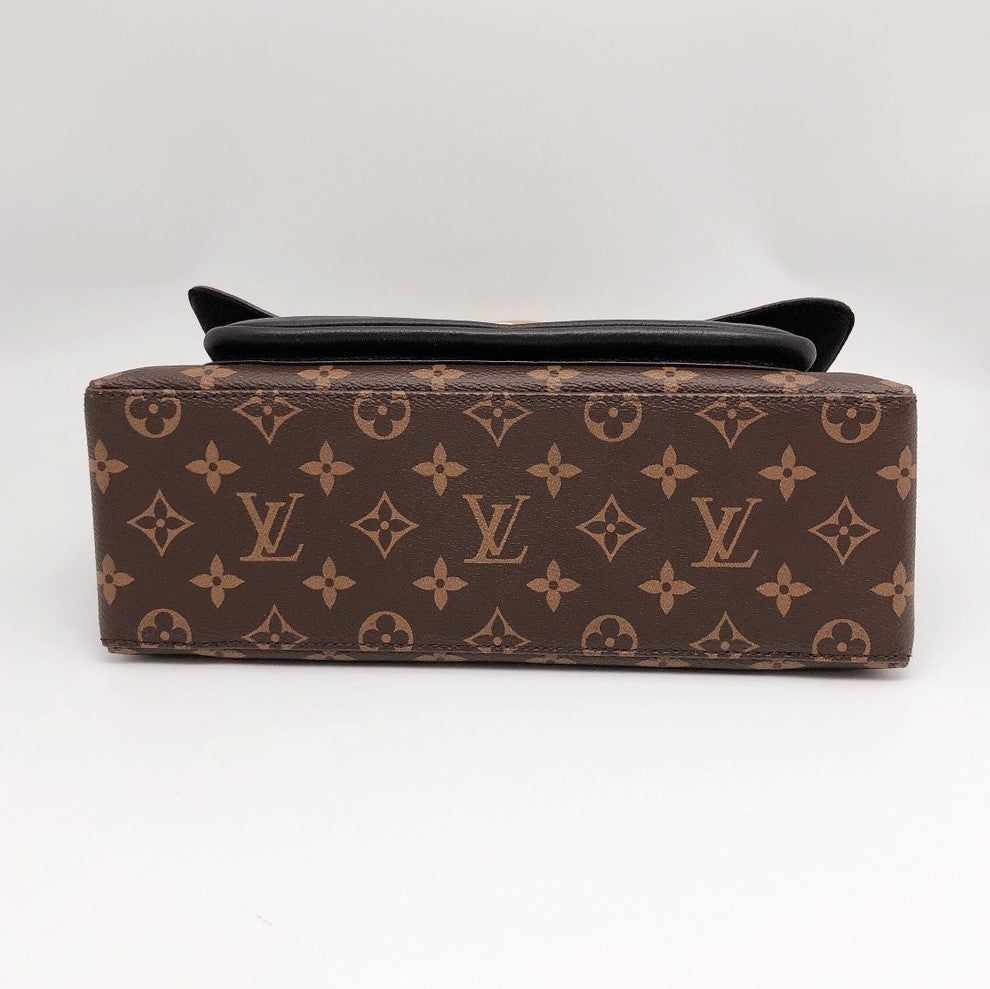 Preloved Louis Vuitton Marignan Black Leather Handbag AR2169 051823 - –  KimmieBBags LLC