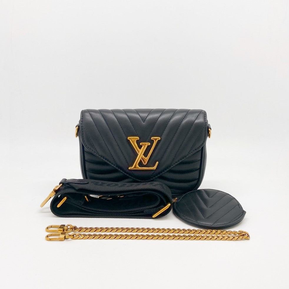 Louis Vuitton Black New Wave Multi-Pochette