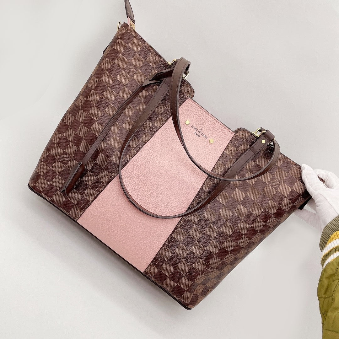 Jersey cloth tote Louis Vuitton Pink in Cloth - 12065285