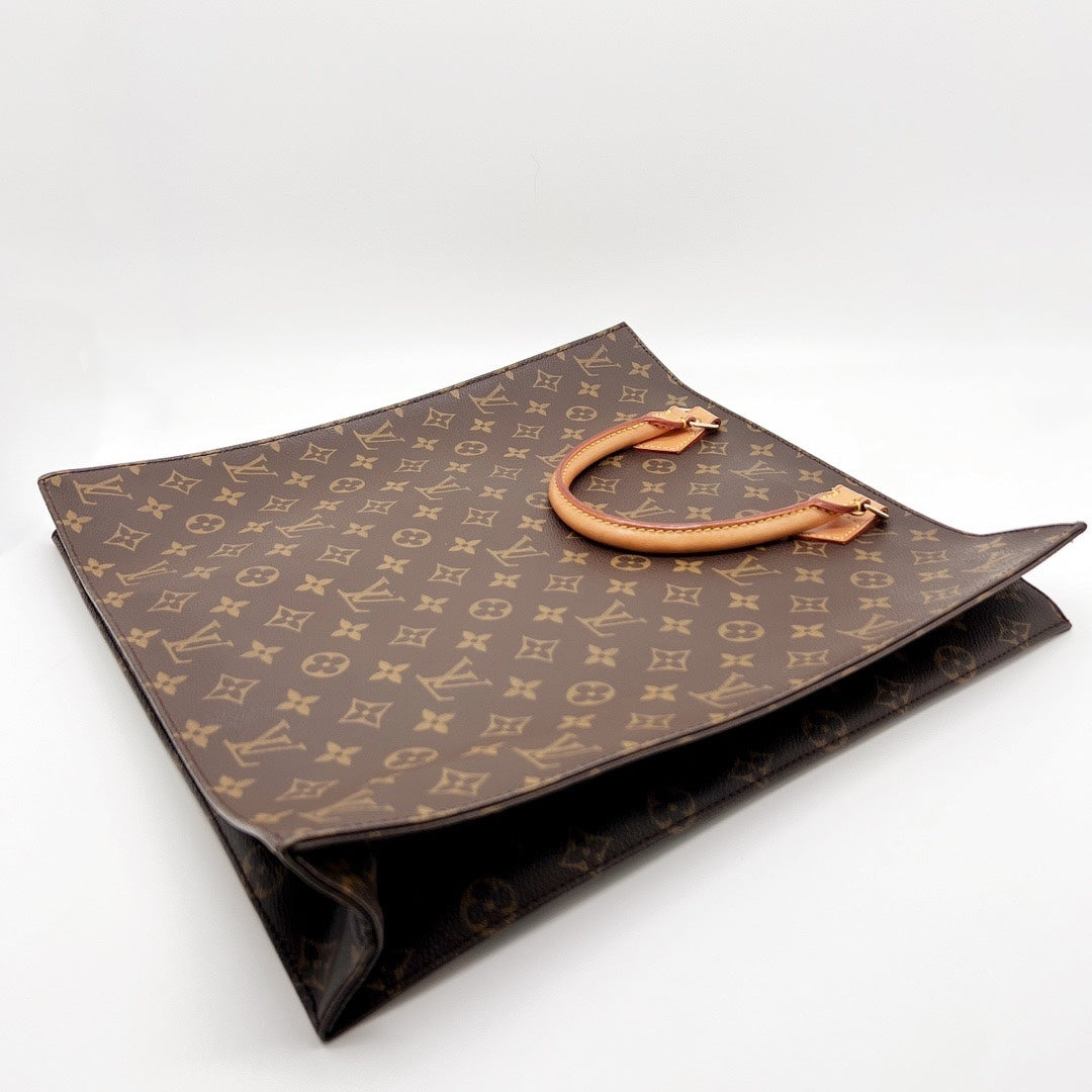 Preloved Louis Vuitton Monogram Leather Sac Plat Tote MI9001