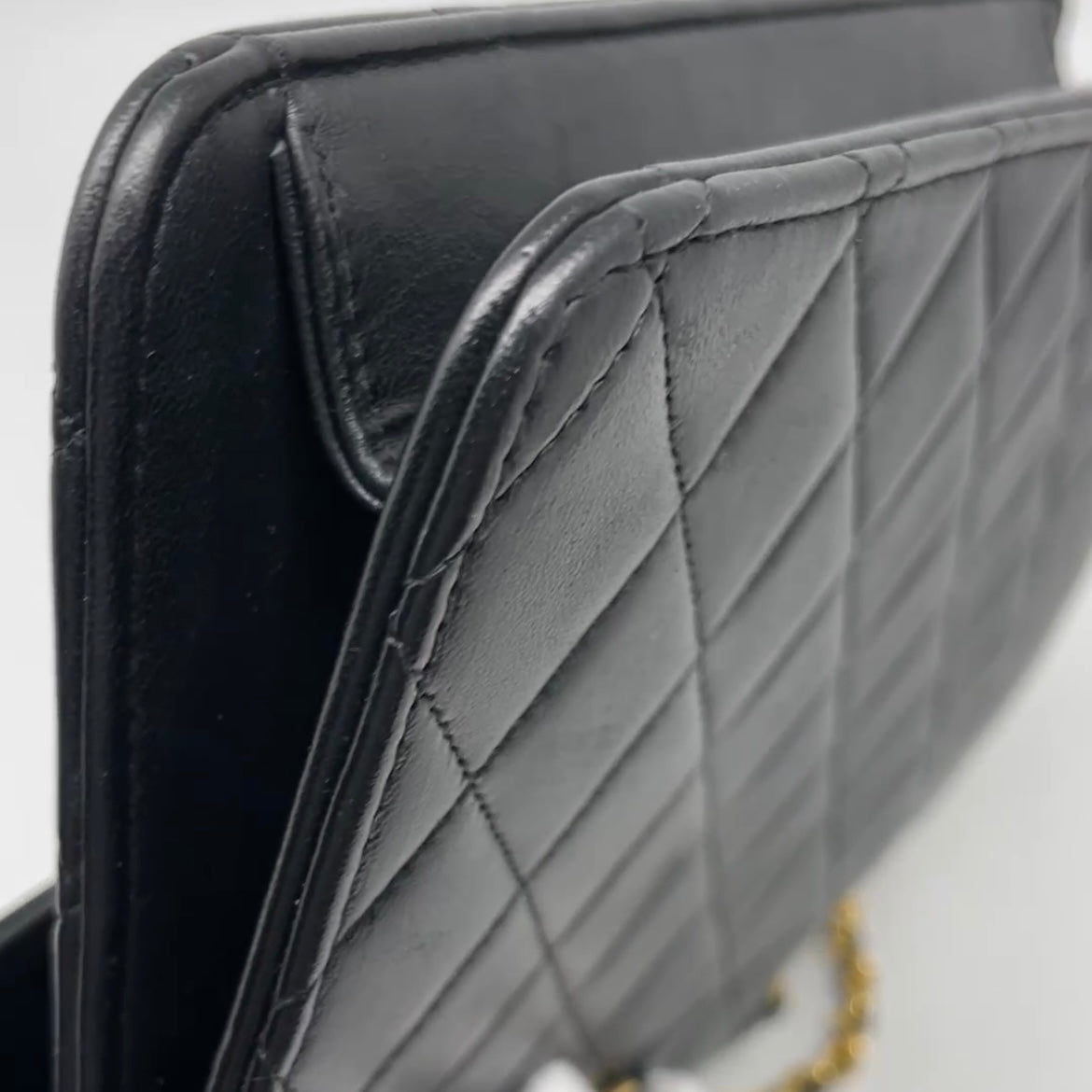 Chanel * Double Side Turnlock Handbag Gold Satin – AMORE Vintage Tokyo
