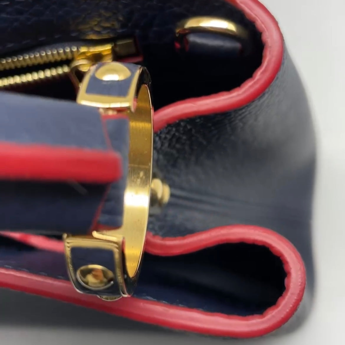 Louis Vuitton Black Leather Capucines BB Shoulder Bag at 1stDibs