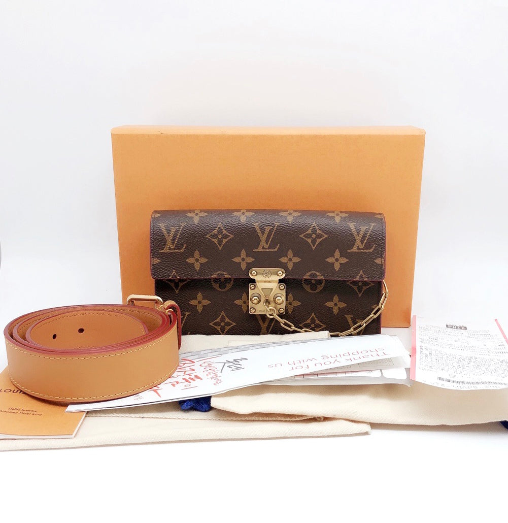 Louis Vuitton S Lock Belt Pouch Monogram Canvas