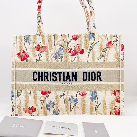 Preloved Christian Dior Limited Hibiscus Book Tote Medium