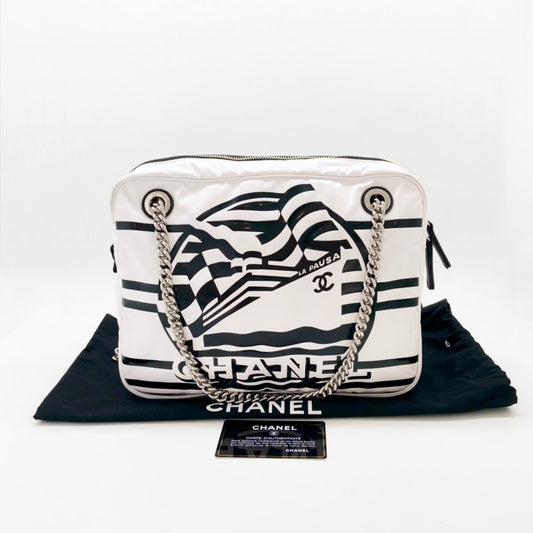 Preloved Chanel Cruise 2019 La Pausa Bay Camera Case Small