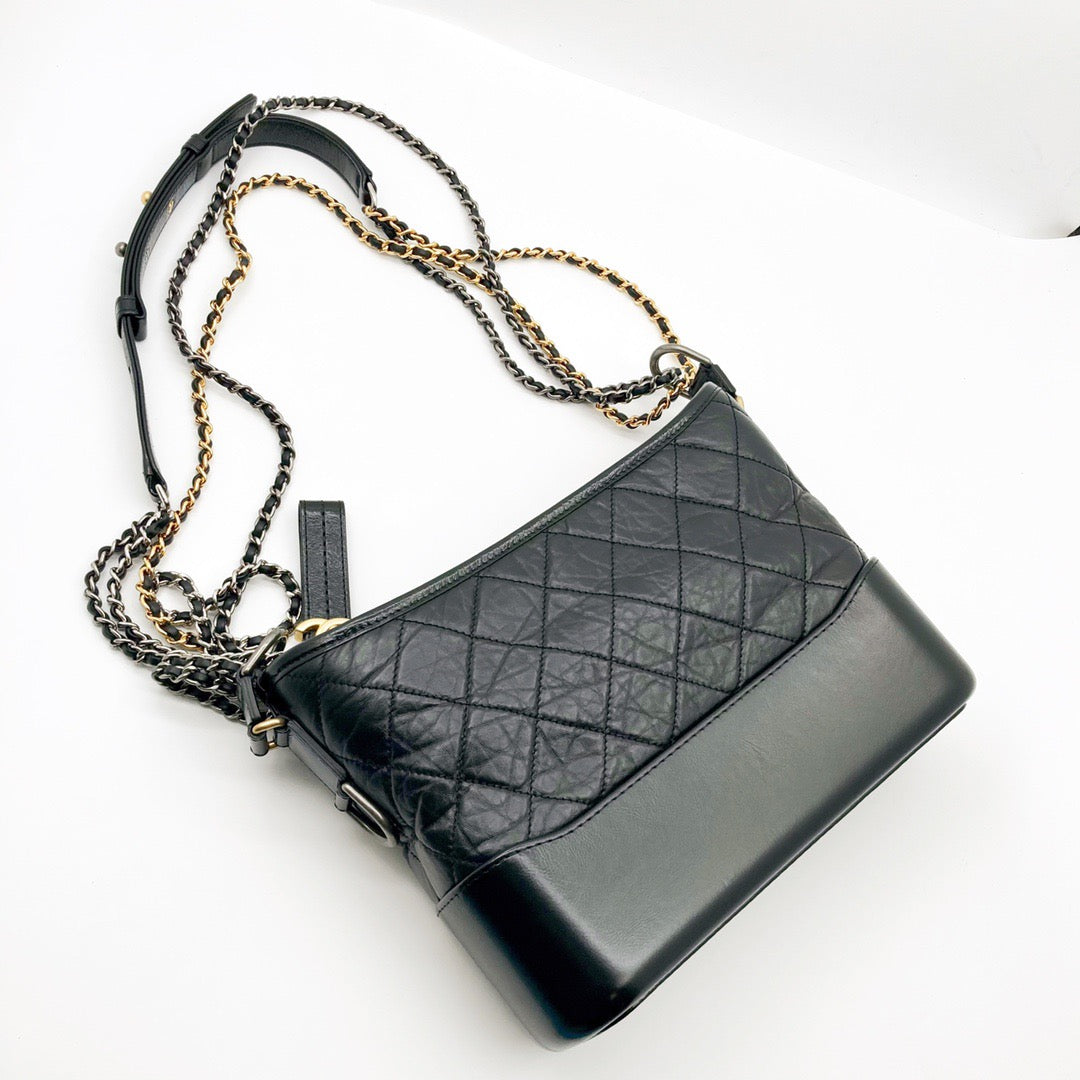 Chanel Gabrielle Black Medium - Designer WishBags