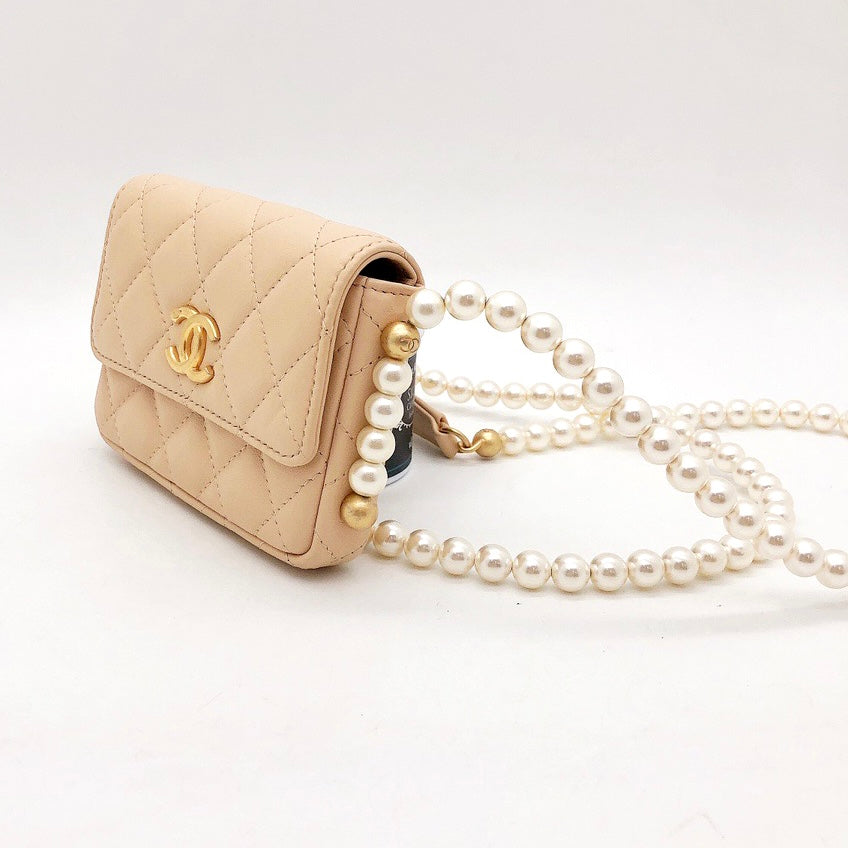 Chanel Pearl Clutch With Chain