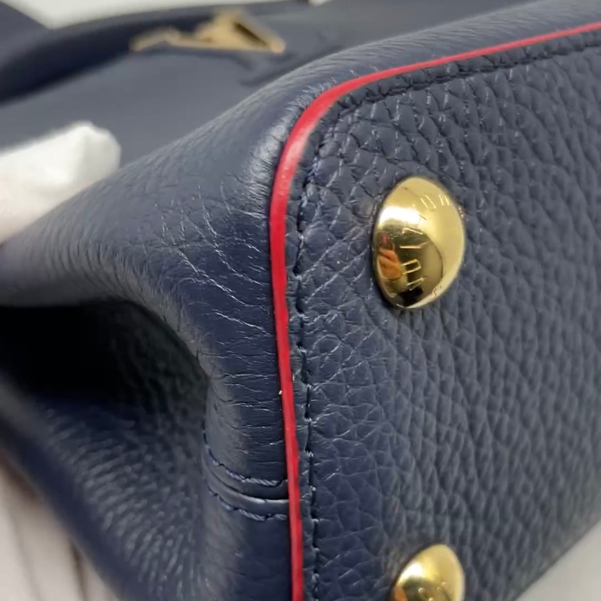 Louis Vuitton Black/ General Blue Capucines BB Crossbody Bag – ASC Resale