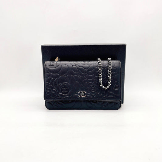 Preloved Chanel Camelia Wallet On Chain (WOC)